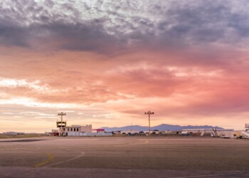 Sur le tarmac de l'aéroport de Perpignan-Rivesaltes