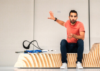 Martin Fourcade, des pistes de ski à la scène du Palais des congrès