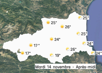 Météo du mardi 14 novembre dans les Pyrénées-Orientales : du soleil et des températures anormalement chaudes