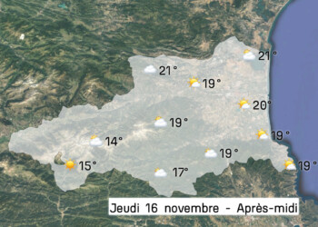 Météo du jeudi 16 novembre dans les Pyrénées-Orientales : soleil voilé et tramontane en fin de journée