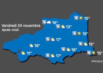 Pyrénées-Orientales : Météo du 24 novembre