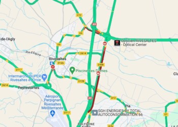 Un accident sur la D900 au niveau de Claira provoque des embouteillages