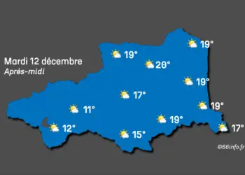 Météo pour le mardi 12 décembre : températures douces