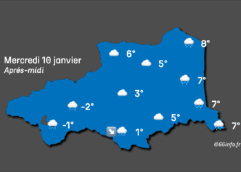 Météo du mercredi 10 janvier : la pluie arrive dans les Pyrénées-Orientales