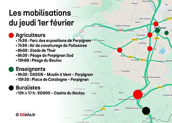 Manifestations de ce jeudi dans les Pyrénées-Orientales : pourquoi ça sera la pagaille ?