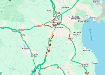 L’autoroute entre l’Espagne et la France coupée par les agriculteurs sud-catalans