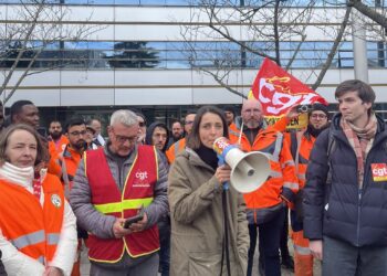La secrétaire nationale de la CGT Sophie Binet à Perpignan ce mercredi